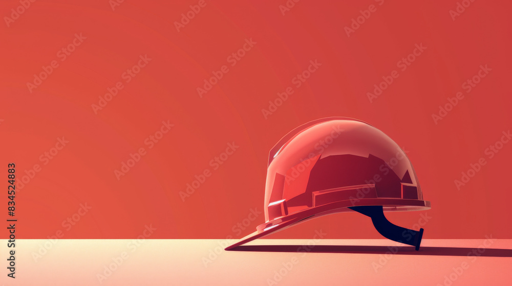 Safety First - Illustration of a Bold Hard Hat Symbolizing Construction Industry Diligence Safety First - Illustration of a Bold Hard Hat Symbolizing Construction Industry Diligence