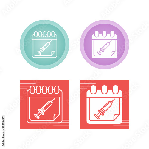 Vaccine Time Vector Icon