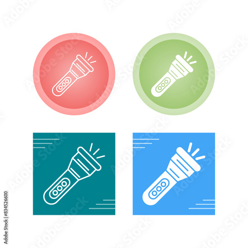 Flashlight Vector Icon