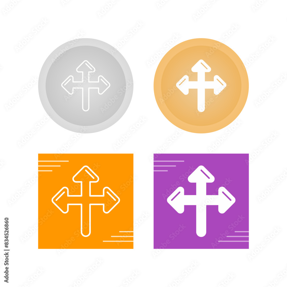 Directional Sign Vector Icon Directional Sign Vector Icon