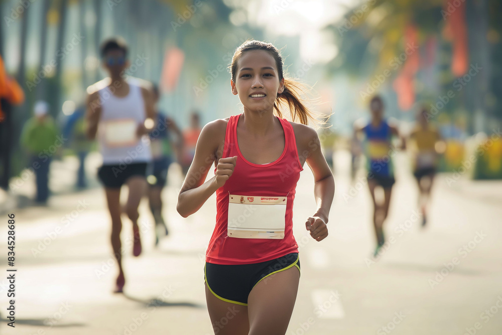 Female runner jog sport marathon. Woman athlete run long distance. Girl jogger work out urban public park. Sportswoman train body. Health city life concept. Fast run race slow motion. Active fit track Female runner jog sport marathon. Woman athlete run long distance. Girl jogger work out urban public park. Sportswoman train body. Health city life concept. Fast run race slow motion. Active fit track