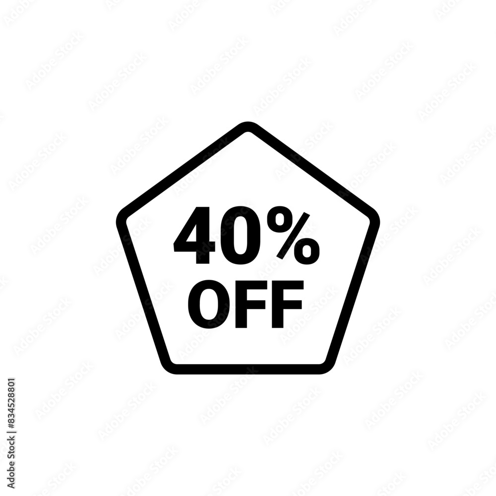 40 Percent sale badge template 40 Percent sale badge template