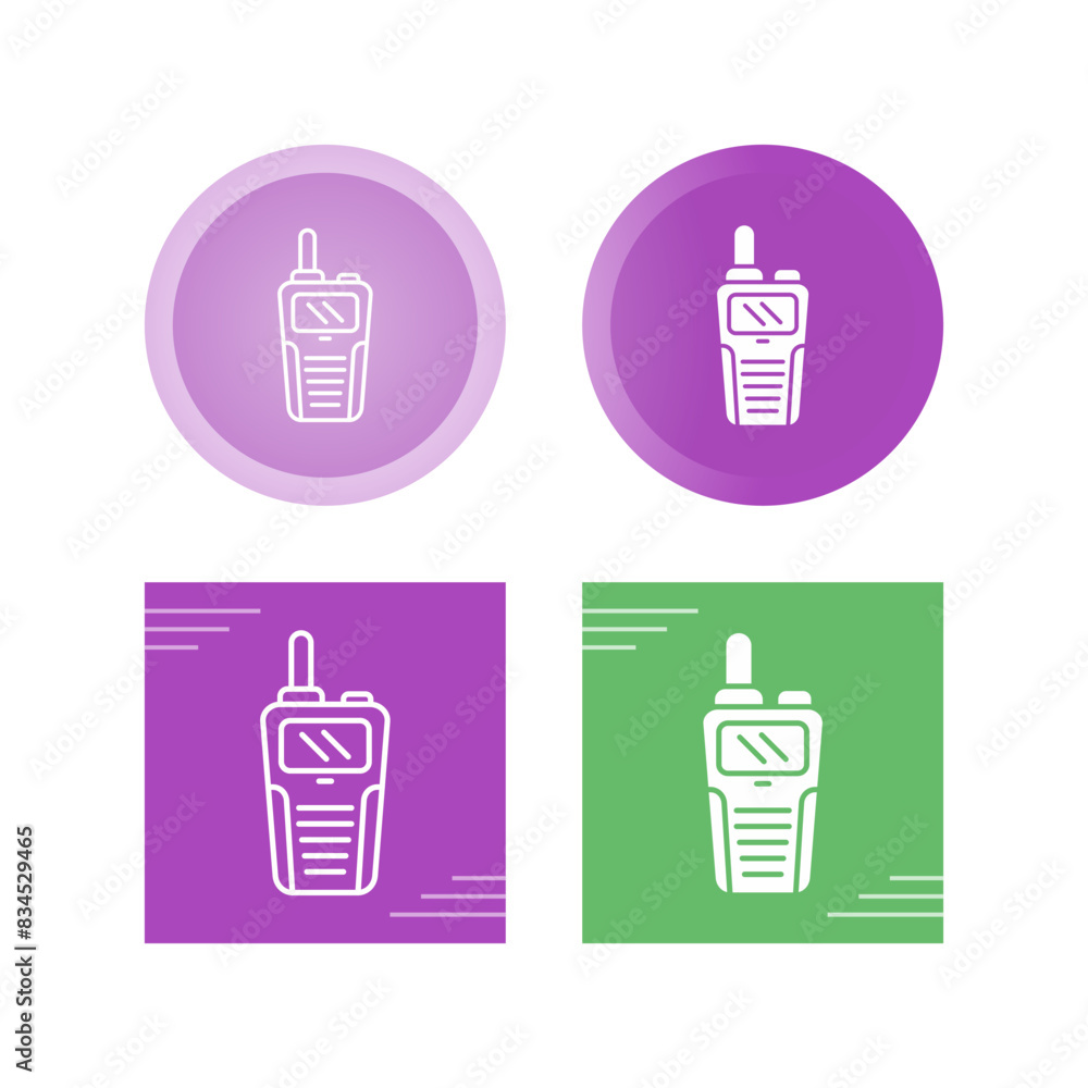 Walkie Talkie Vector Icon Walkie Talkie Vector Icon