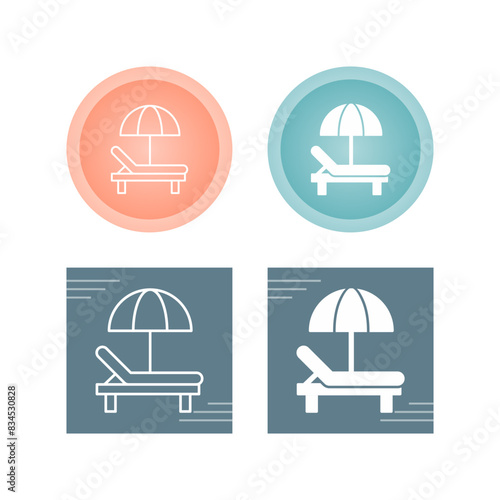 Sunbed Vector Icon