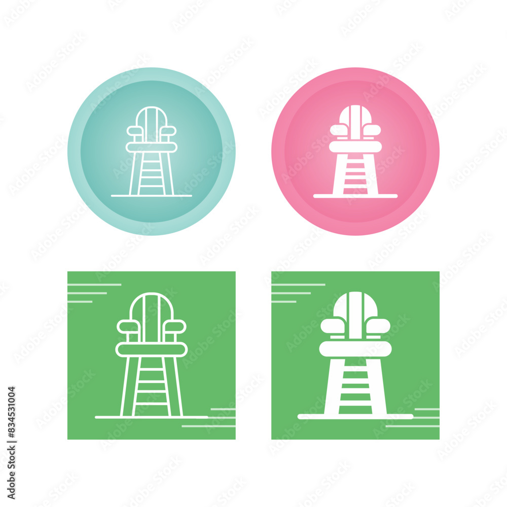 Lifeguard Chair Vector Icon