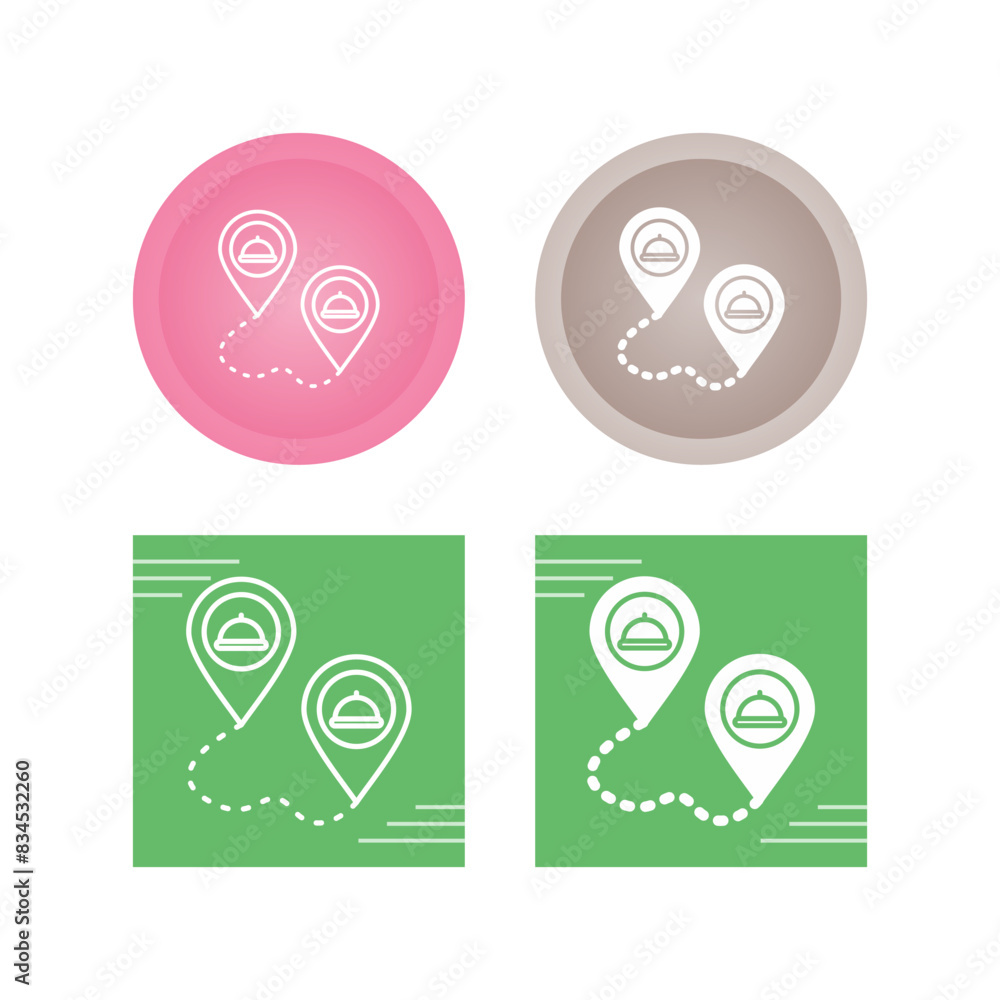 Route Vector Icon Route Vector Icon