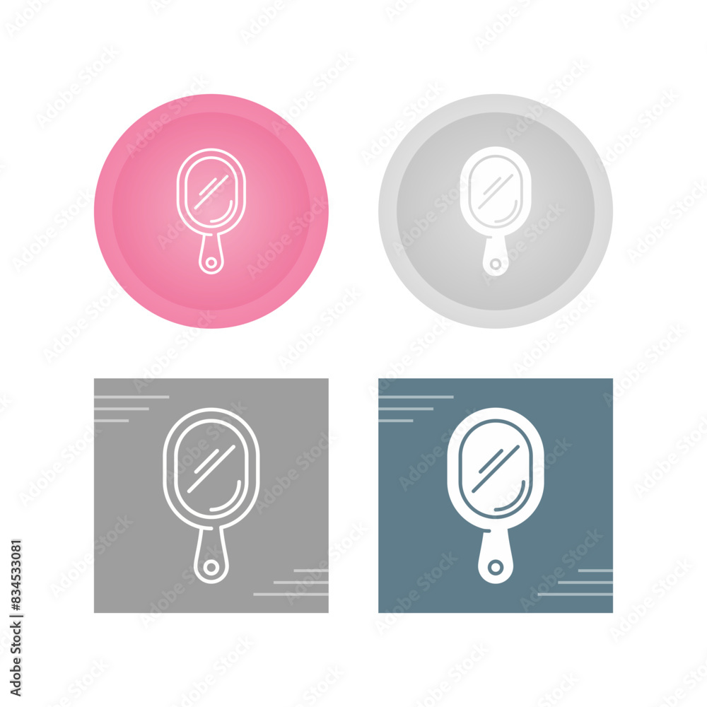 Hand Mirror Vector Icon Hand Mirror Vector Icon
