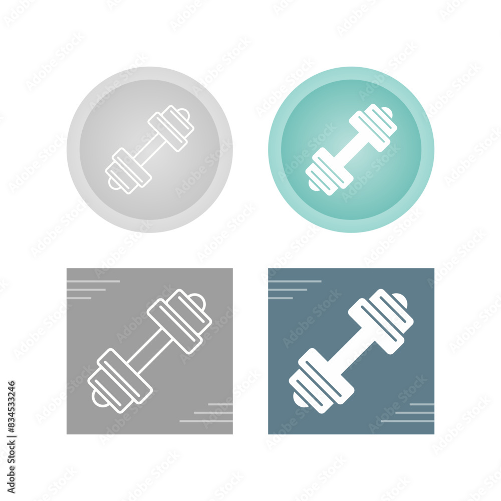 Dumbbell Vector Icon Dumbbell Vector Icon