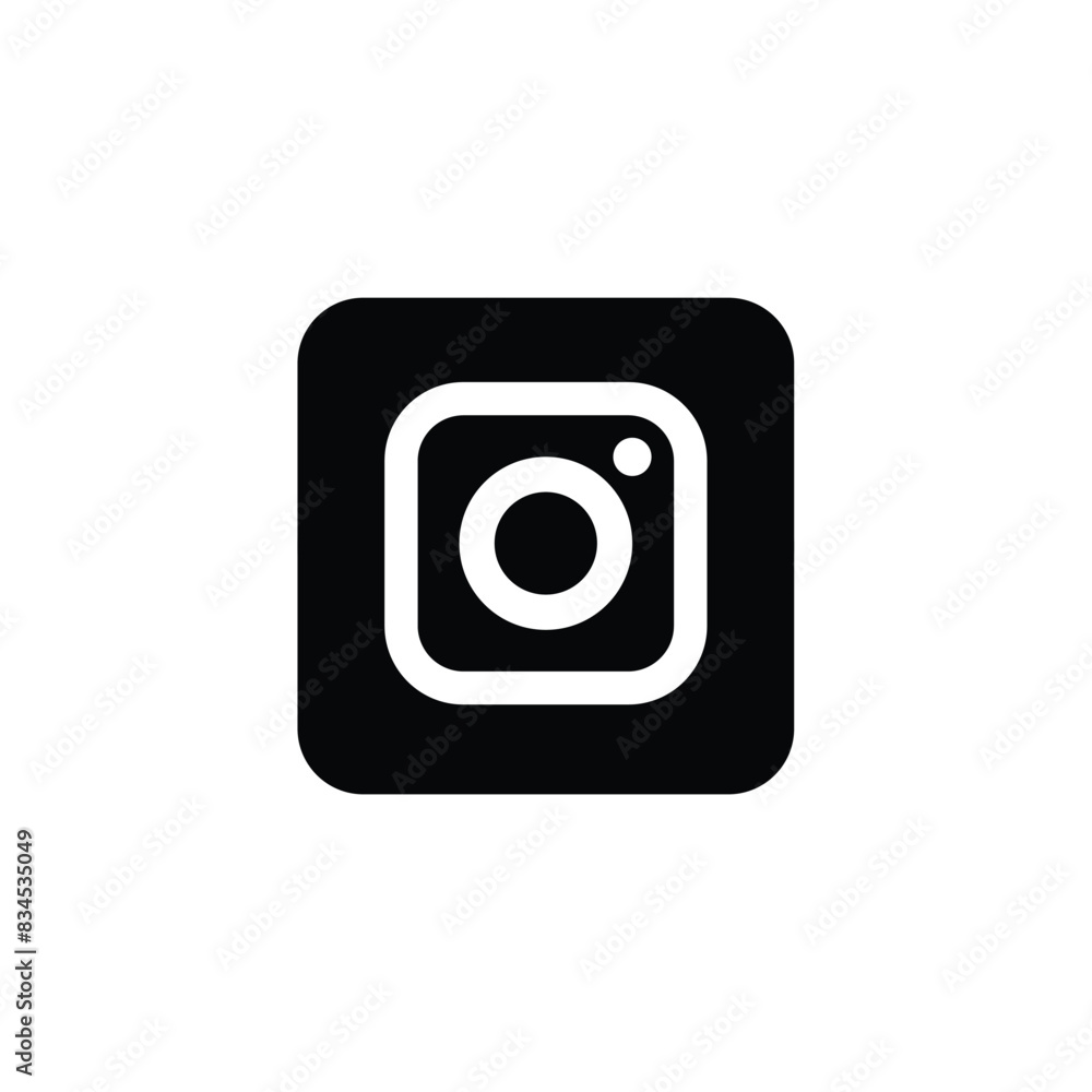 Instagram logo social media icon camera photo symbol black square ...