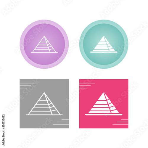 Pyramid Vector Icon