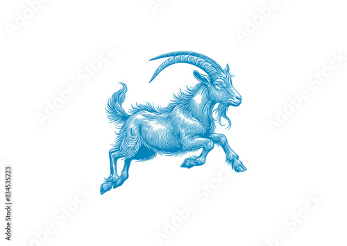 goat vector, transparent background.