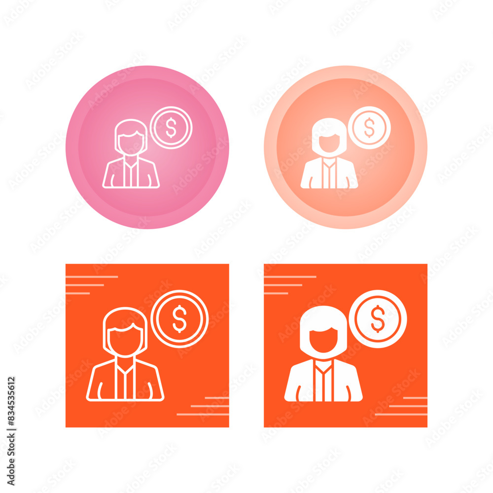 Buyer Vector Icon Buyer Vector Icon