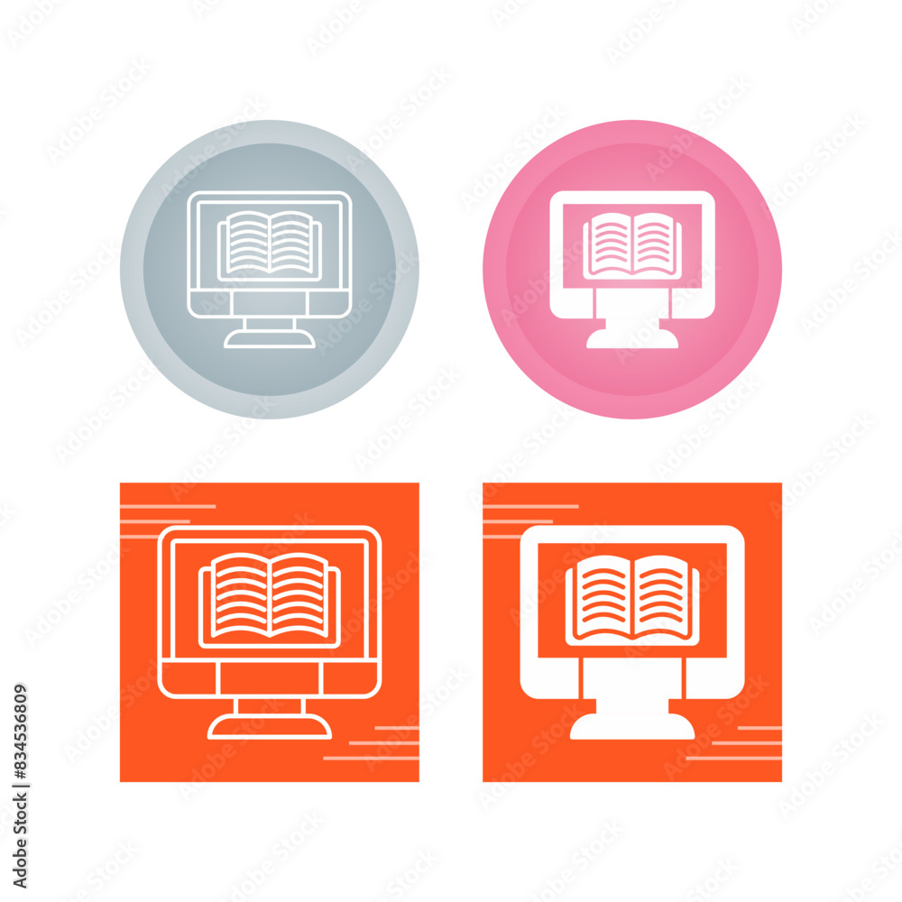 Online Learning Vector Icon Online Learning Vector Icon