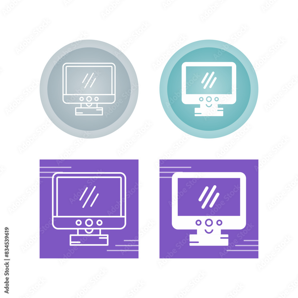 Lcd Vector Icon Lcd Vector Icon