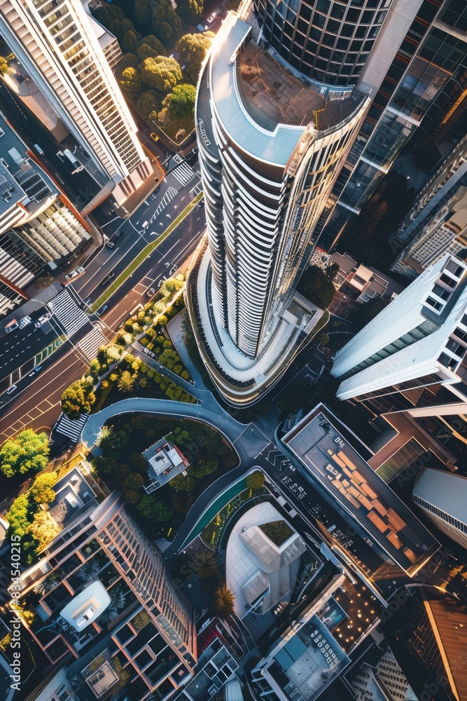 Fototapeta premium Exterior High Rise Building