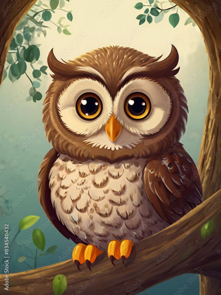 Naklejka premium cute owl