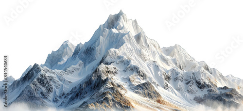 iceberg isolated on transparent background ,snowy mountain png ,generative ai