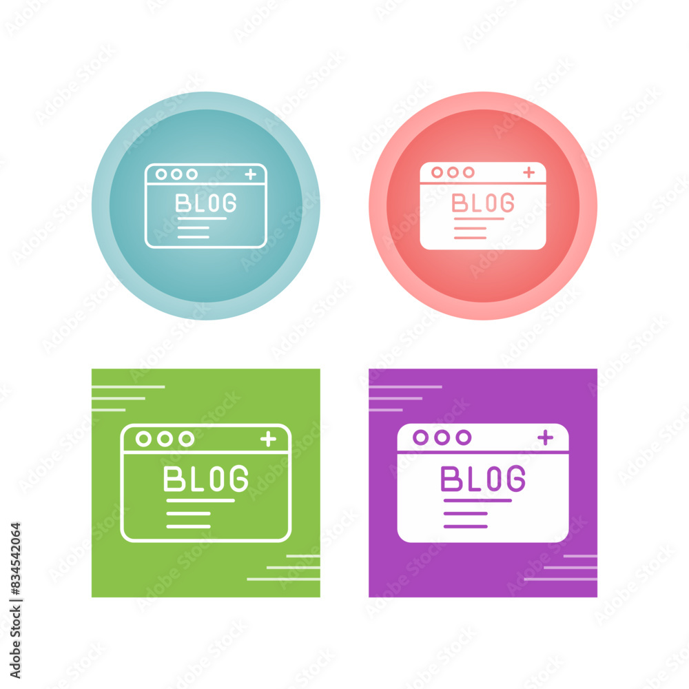 Blog Vector Icon Blog Vector Icon