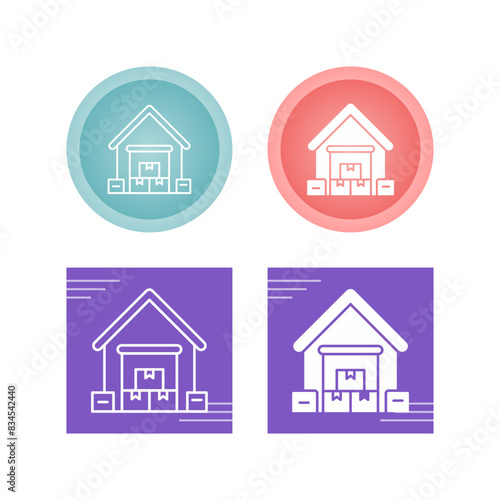 Warehouse Vector Icon