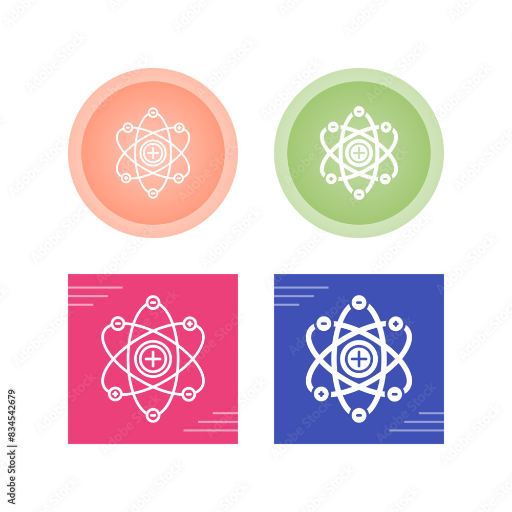 Atom Vector Icon Atom Vector Icon