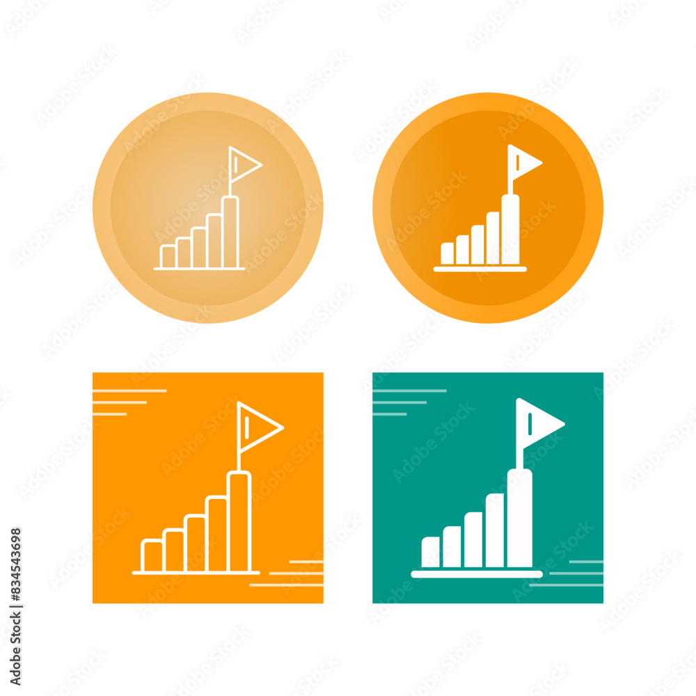 Milestone Vector Icon Milestone Vector Icon