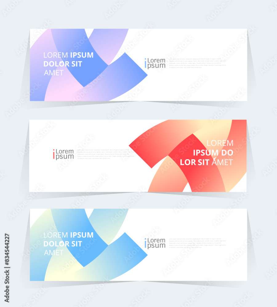 Fototapeta premium Geometric banner design with Vector presentation template.