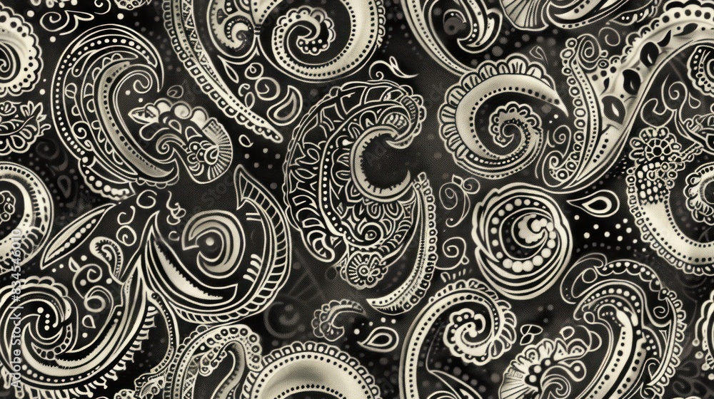 Timeless Paisley Pattern Featuring Curving Teardrop Motifs for an Elegant and Sophisticated Look Timeless Paisley Pattern Featuring Curving Teardrop Motifs for an Elegant and Sophisticated Look