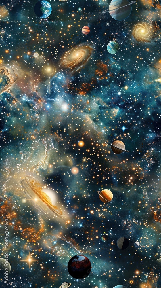 Mysterious Space Pattern with Mesmerizing and Celestial Designs Adding a Touch of Wonder Mysterious Space Pattern with Mesmerizing and Celestial Designs Adding a Touch of Wonder