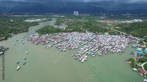 The Scenery of The Villages Within Gaya Island, Kota Kinabalu, Sabah Malaysia photo