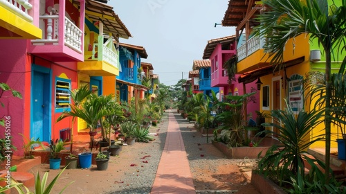 Colors in the Tourist Village 
