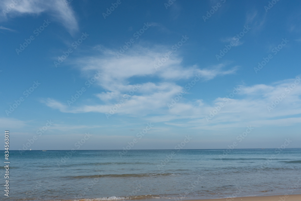 Sea coast. Calm on the water Sea coast. Calm on the water