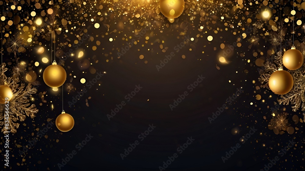 Granater Ai Golden Christmas background with sparkles and light, creating a festive and magical atmosphere. Granater Ai Golden Christmas background with sparkles and light, creating a festive and magical atmosphere.
