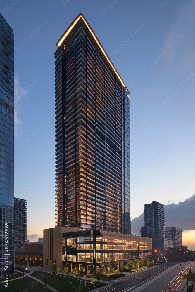 Fototapeta premium Exterior High Rise Building