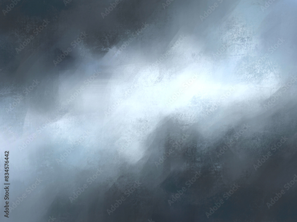 Fototapeta premium smoke and fog in the dark digital art for card decoration illustration 