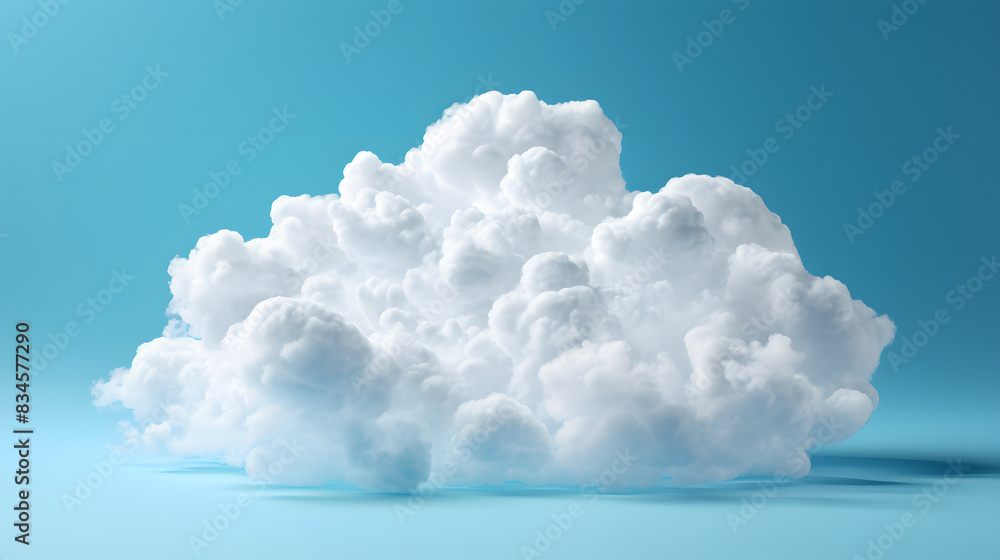 White Cloud on blue background White Cloud on blue background