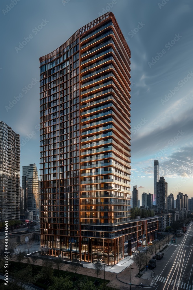 Fototapeta premium Exterior High Rise Building