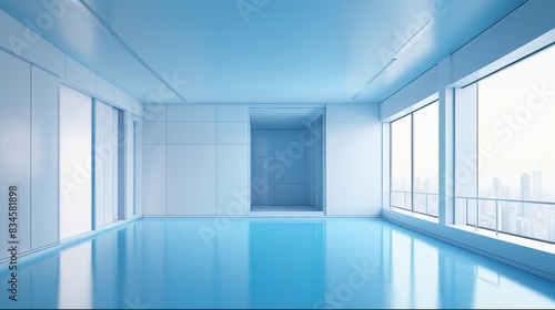 empty white room