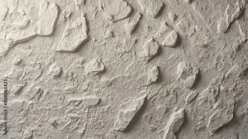 Granater Ai  A deteriorating white wall with peeling paint and visible cracks, showcasing the passage of time and neglect.