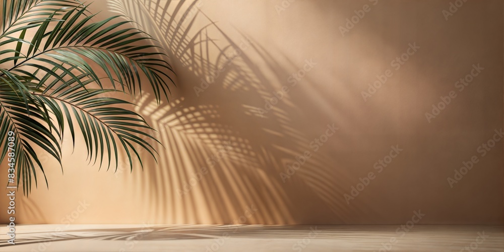 Warm Taupe Wall with Palm Shadows Blur: A warm taupe wall with gentle, blurred palm leaf shadows, ideal for sophisticated and cozy displays.
Warm Taupe Wall with Palm Shadows Blur: A warm taupe wall with gentle, blurred palm leaf shadows, ideal for sophisticated and cozy displays.