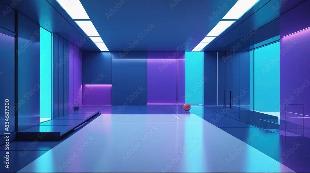Fototapeta premium 3d render of a corridor
