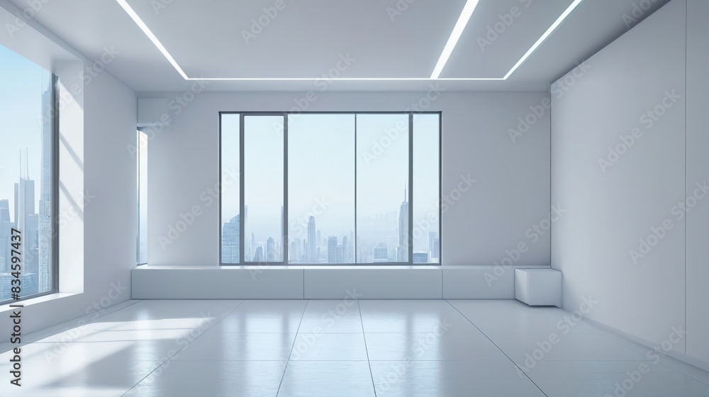 Fototapeta premium empty white room