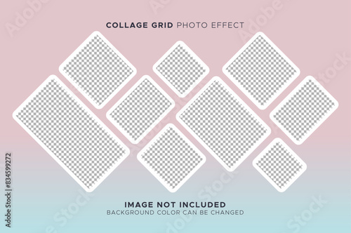 Collage grid photo effect