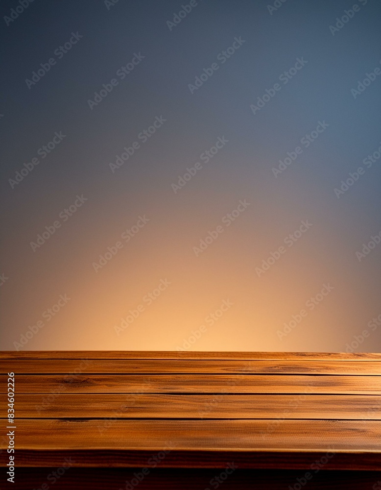 Obraz premium empty tabletop with gradient background