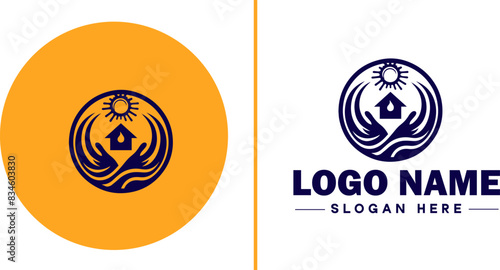 insurance icon Coverage Assurance Protection flat logo sign symbol editable vector
