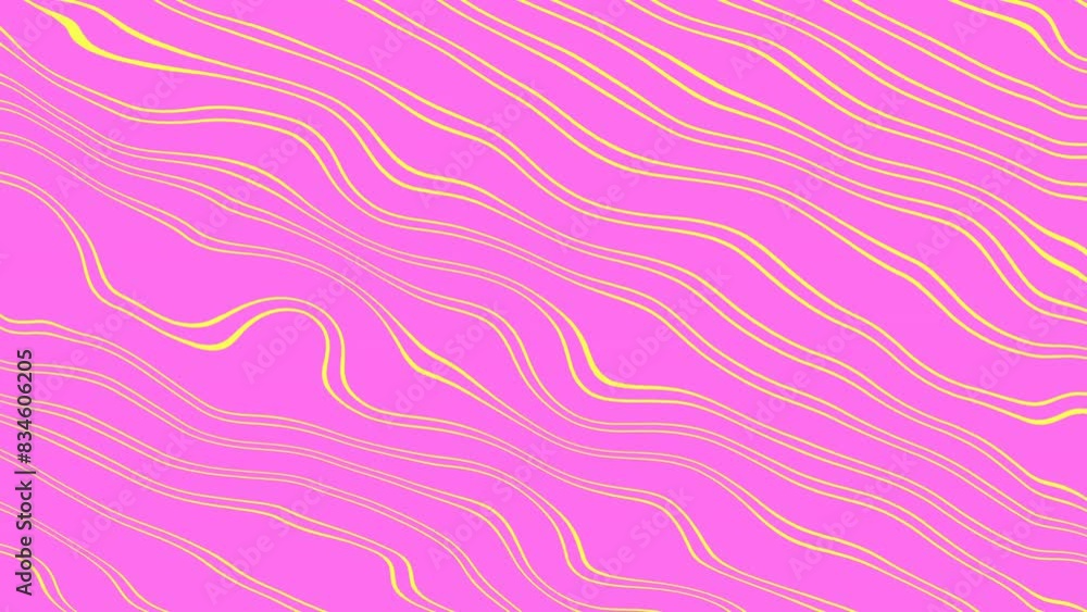 Kaleidoscopic abstract background in white and pink wave lines. Seamless hypnotic psychedelic animation a geometric backdrop Kaleidoscopic abstract background in white and pink wave lines. Seamless hypnotic psychedelic animation a geometric backdrop