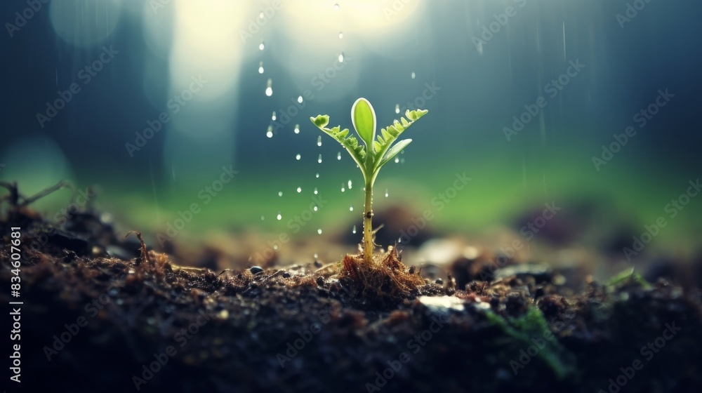 plant sprout growth. plant sprout growth.