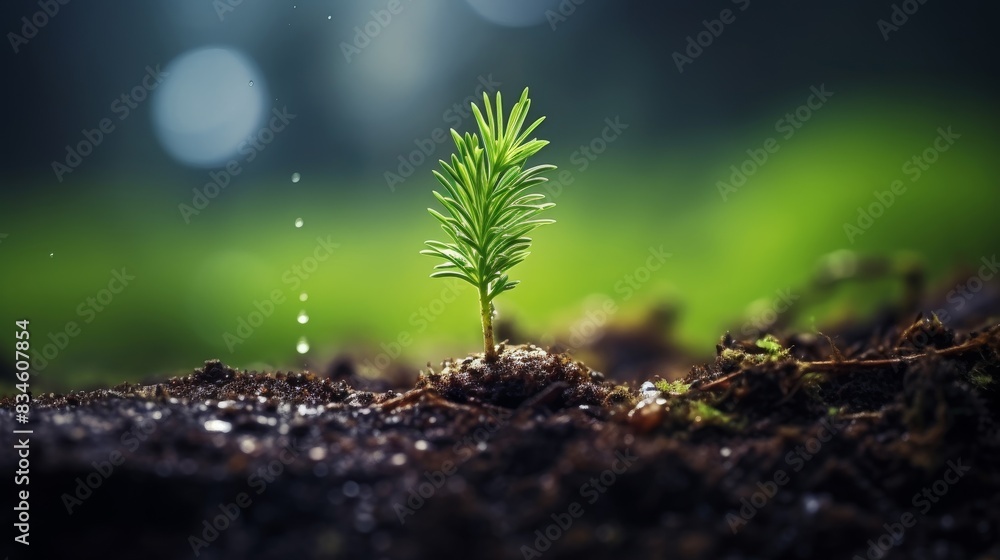plant sprout growth. plant sprout growth.