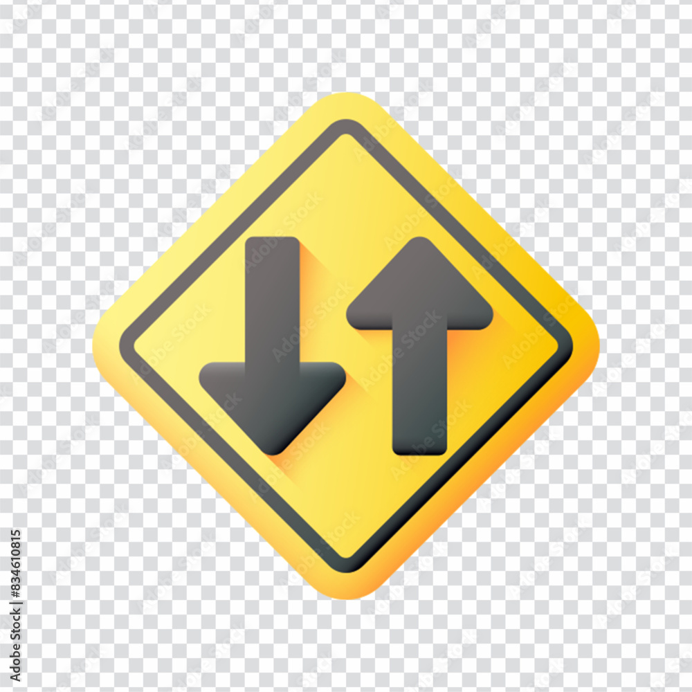 Two way traffic icon vector design in eps 10 Two way traffic icon vector design in eps 10