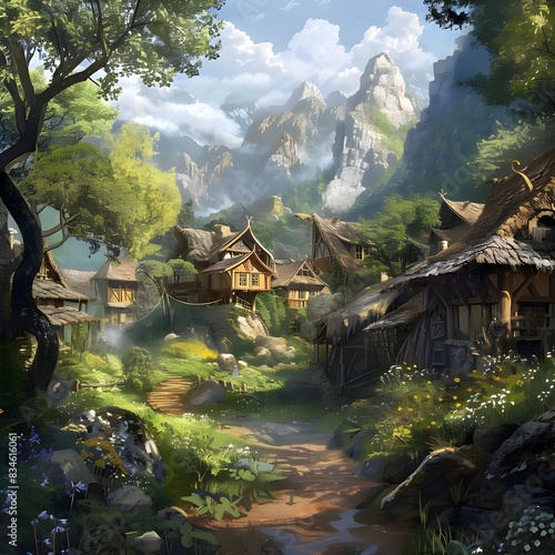 town or village in fantasy land