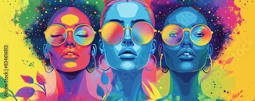 Wallpaper Mural Magazine-style cover for Pride Month celebration, showcasing the beauty and strength of the LGBTQ+ community, with modern graphics and eye-catching layout Torontodigital.ca